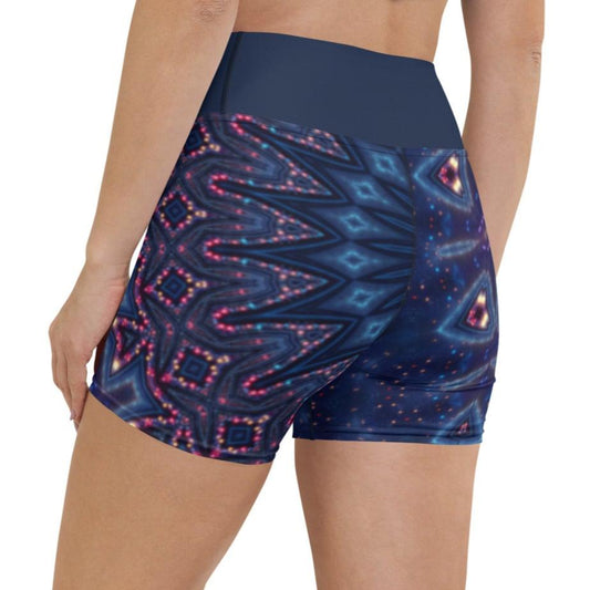 Deep Starry Night Yoga Shorts