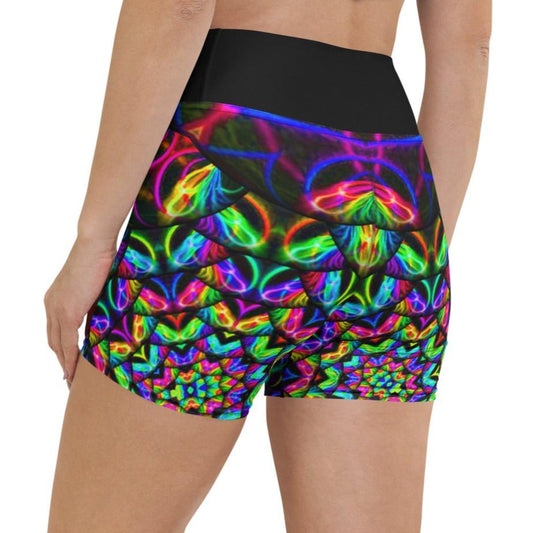 Kaleidoscope Dreams Yoga Shorts