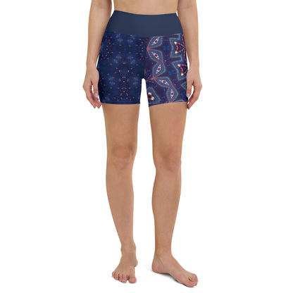 Deep Starry Night Yoga Shorts