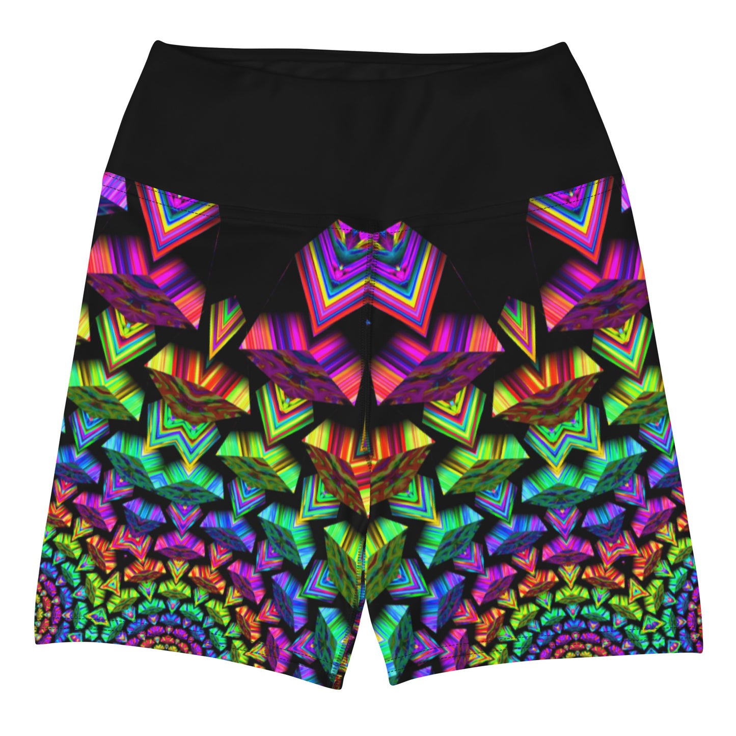 Tribal Psychedelic Fusion Yoga Shorts