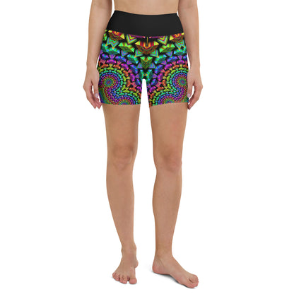 Psychedelic Fusion Yoga Shorts