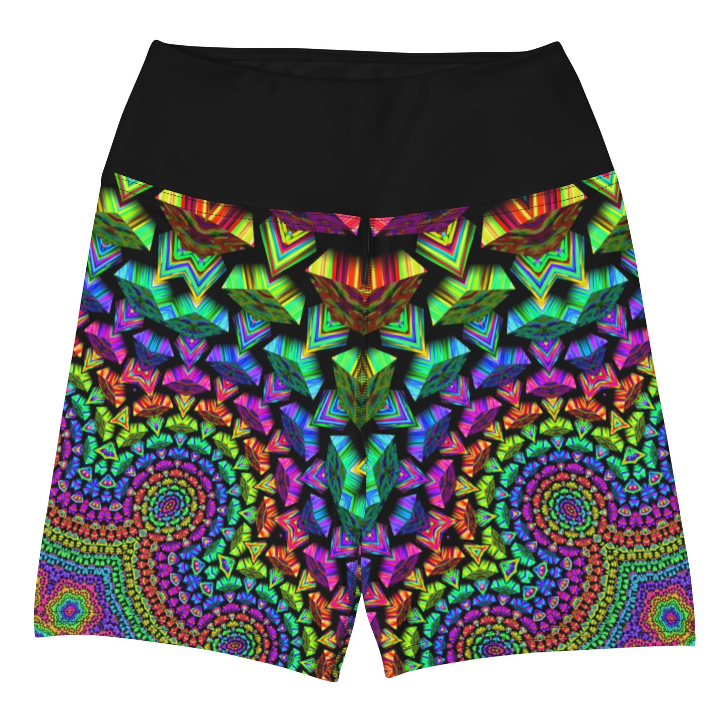 Psychedelic Fusion Yoga Shorts