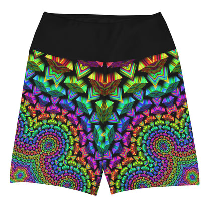 Psychedelic Fusion Yoga Shorts