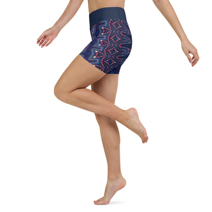 Deep Starry Night Yoga Shorts