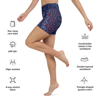 Starry Night Yoga Shorts