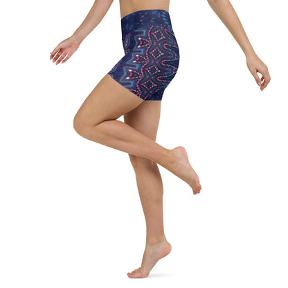 Starry Night Yoga Shorts