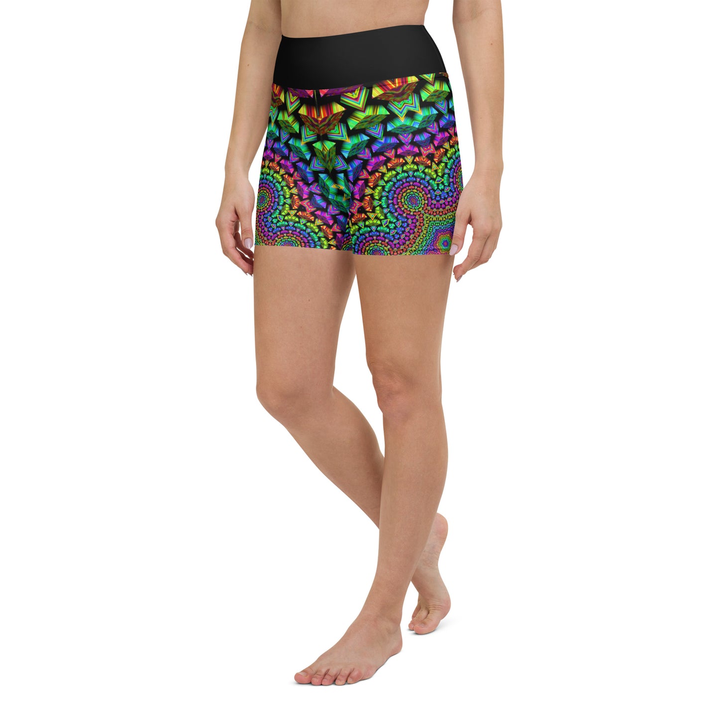 Psychedelic Fusion Yoga Shorts