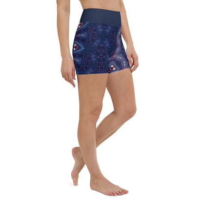 Deep Starry Night Yoga Shorts