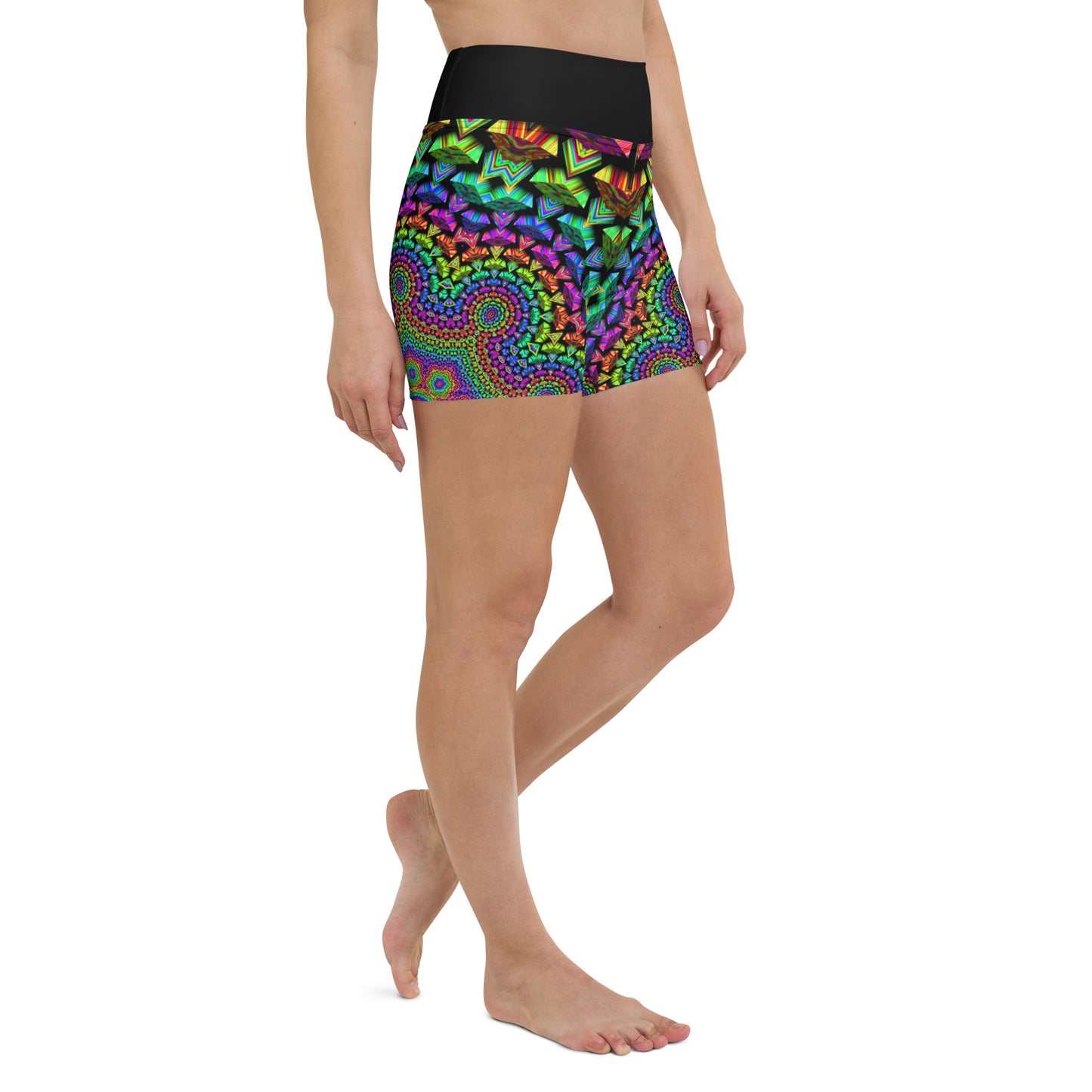 Psychedelic Fusion Yoga Shorts